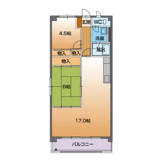 フォレストマンション【2階】の間取り