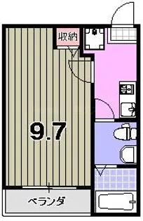 フラッティ堀川下立売【4階】の間取り