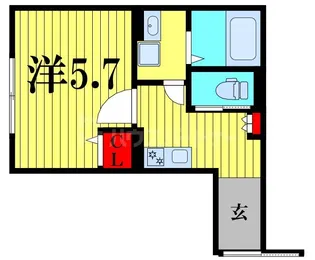 ル・カンフリエ柏中央【1階】の間取り