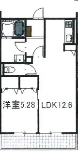 ベルメゾン水澤【3階】の間取り