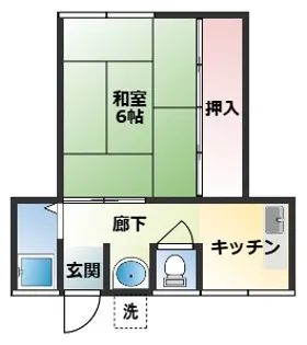 浜田マンション【2階】の間取り