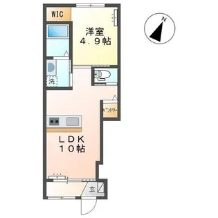 サウザントライト・アパート【1階】の間取り