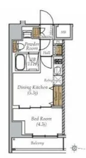 ARTESSIMO CLAIRTORTE【7階】の間取り