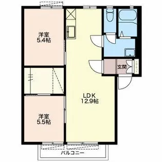 フレグランス342F【1階】の間取り