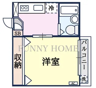 HOUSE SUN BEAM【3階】の間取り