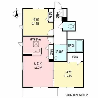 ボナール・K【1階】の間取り