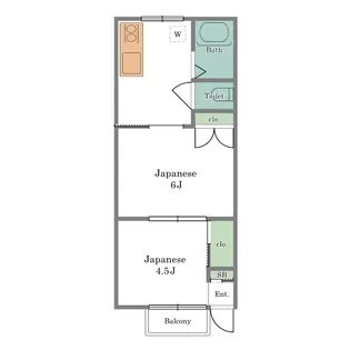 ハイム工藤【1階】の間取り