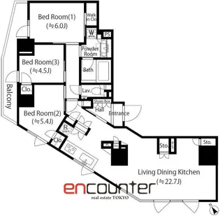 コノート茗荷谷【8階】の間取り