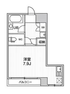 コスモリード人形町【8階】の間取り