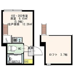 アーバンレジス【1階】の間取り