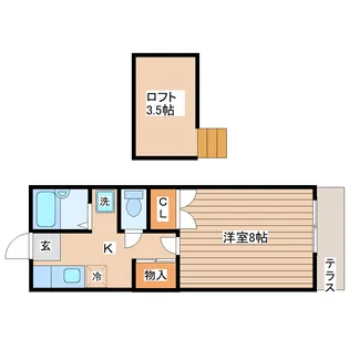 カレンハウス【2階】の間取り