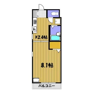コロニアル平岡【1階】の間取り