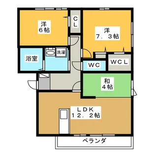 フェアリーA【1階】の間取り