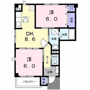 ミ・カサ・こまくさ【1階】の間取り