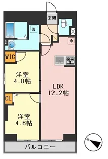 Alivis篠崎【4階】の間取り