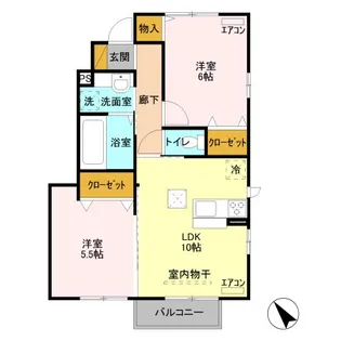 クラッシモ【1階】の間取り