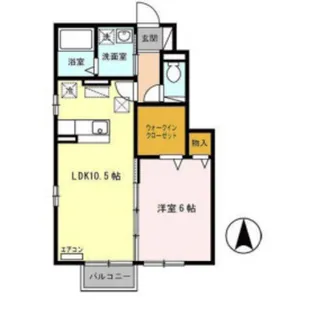 グランモアB【1階】の間取り