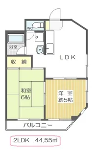 ツイン・コートE【10階】の間取り