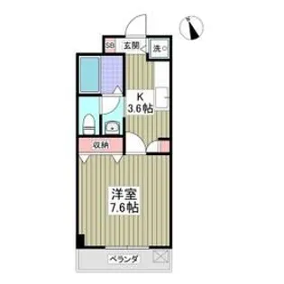 KURADO片柳【1階】の間取り