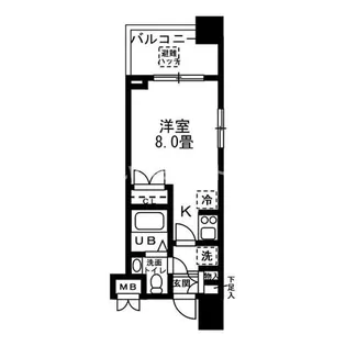 レジディア錦糸町【2階】の間取り