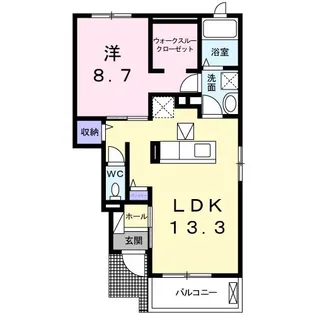 エヌメゾンI【1階】の間取り