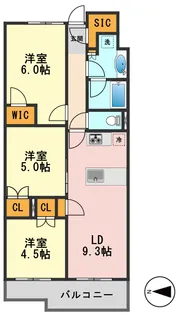 アンビシャス青砥【4階】の間取り