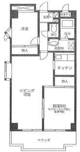 ヒルトップ東川口【5階】の間取り