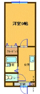 J・エステル【3階】の間取り