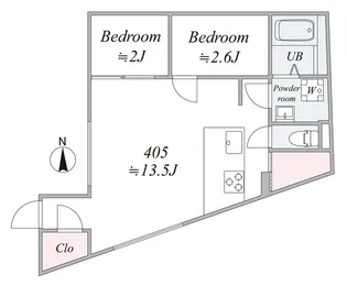 trias148【4階】の間取り