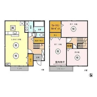 ベル・ジュ・メゾン A/Bの間取り