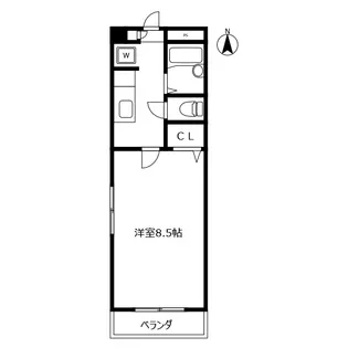INステイツ【1階】の間取り