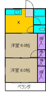 サンクガーデン君津【2階】の間取り