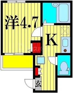 メルディア東堀切【1階】の間取り