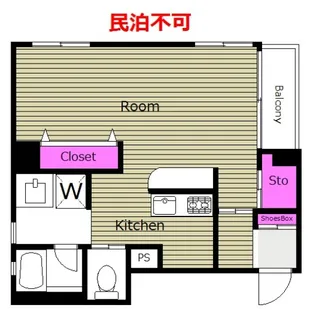 人気の上原エリア 礼ゼロ リノベ物件 PATH代々木上原 JT【2階】の間取り