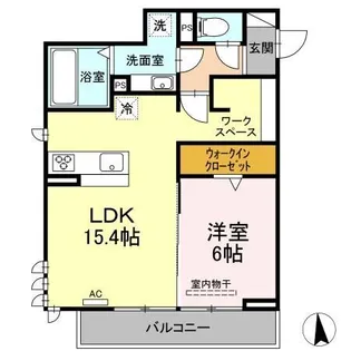 Piece montee【3階】の間取り