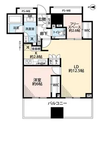 アトラスブランズタワー三河島【21階】の間取り