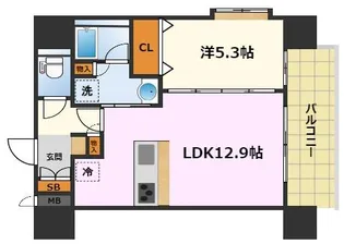 スプランディッド大須門前町【8階】の間取り