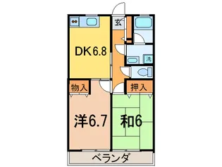 メゾンウィステリア【2階】の間取り