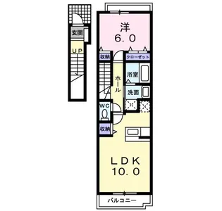 プラスパーA【2階】の間取り