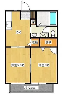 スカイハイツ【1階】の間取り