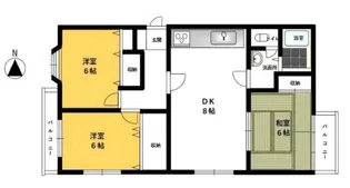 鷺沼ヒルタウン【2階】の間取り