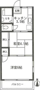 ゼルコバハウス【1階】の間取り