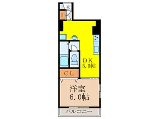 シャンボール第2新大阪【3階】の間取り