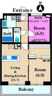 Sound Stage 1242【3階】の間取り