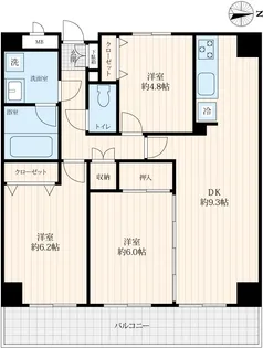 ダイエー上北台ビル【4階】の間取り