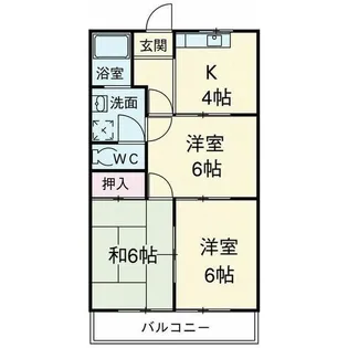 ファインマンションI【1階】の間取り