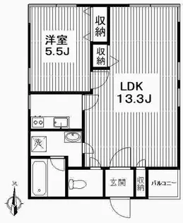 麻布ハウス【3階】の間取り