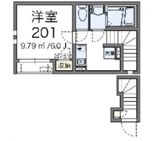 クレイノHN【2階】の間取り