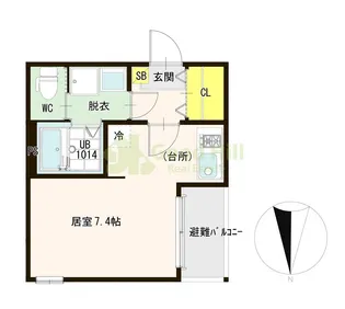 Malva都島【2階】の間取り