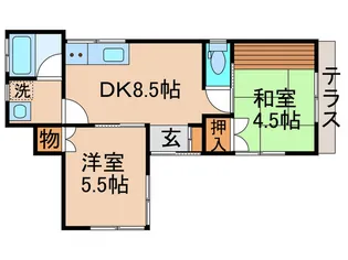 橋本ハウス【1階】の間取り